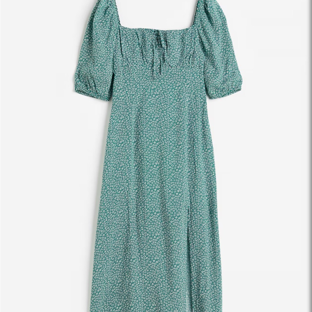 H&M Teal Floral Maxi Dress